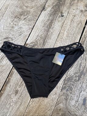 NEW Victoria's Secret Black Cutout Bikini Bottom